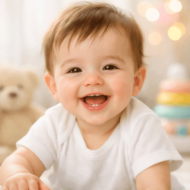 笑顔の赤ちゃん