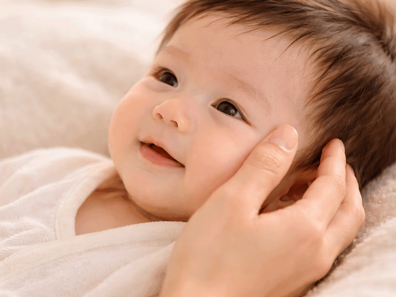 肌と肌のふれあい